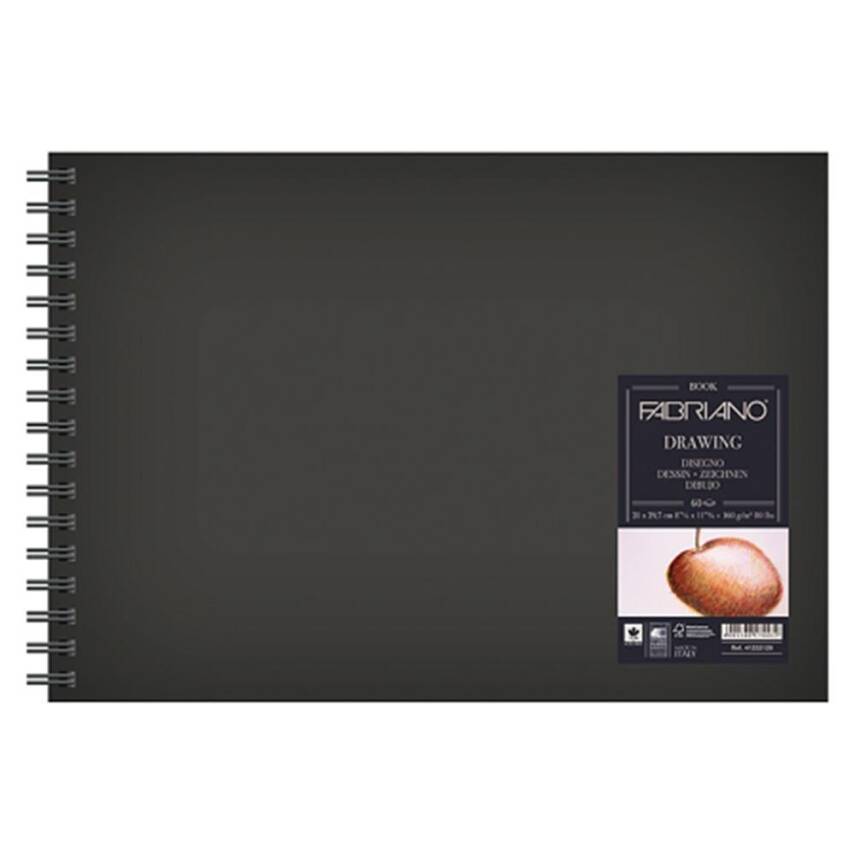 Fabriano General Drawing Block Drawing Hardcover Spiral A4 160 g 60 Sheets - 1