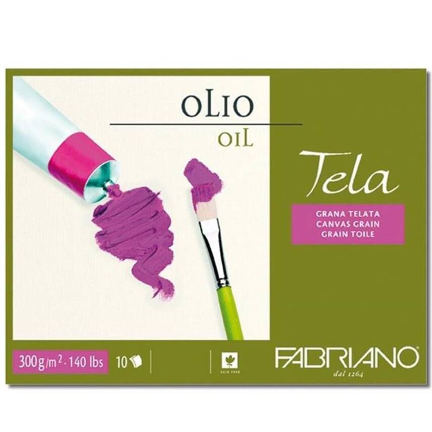 Fabriano Tela Canvas Textured Block 24x32 cm 300 gr 10 pages - 1