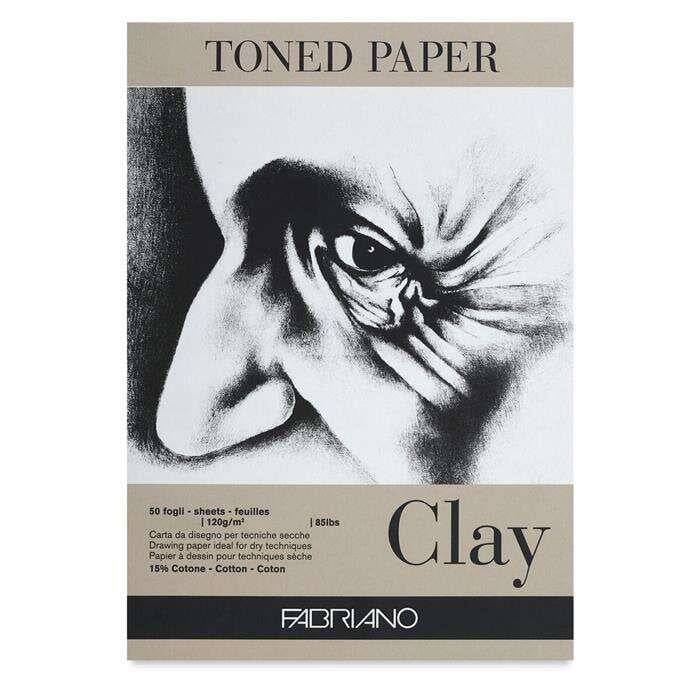 Fabriano Toned Paper Clay Clay Color Sketch Block A4 120 g 50 Sheets - 1