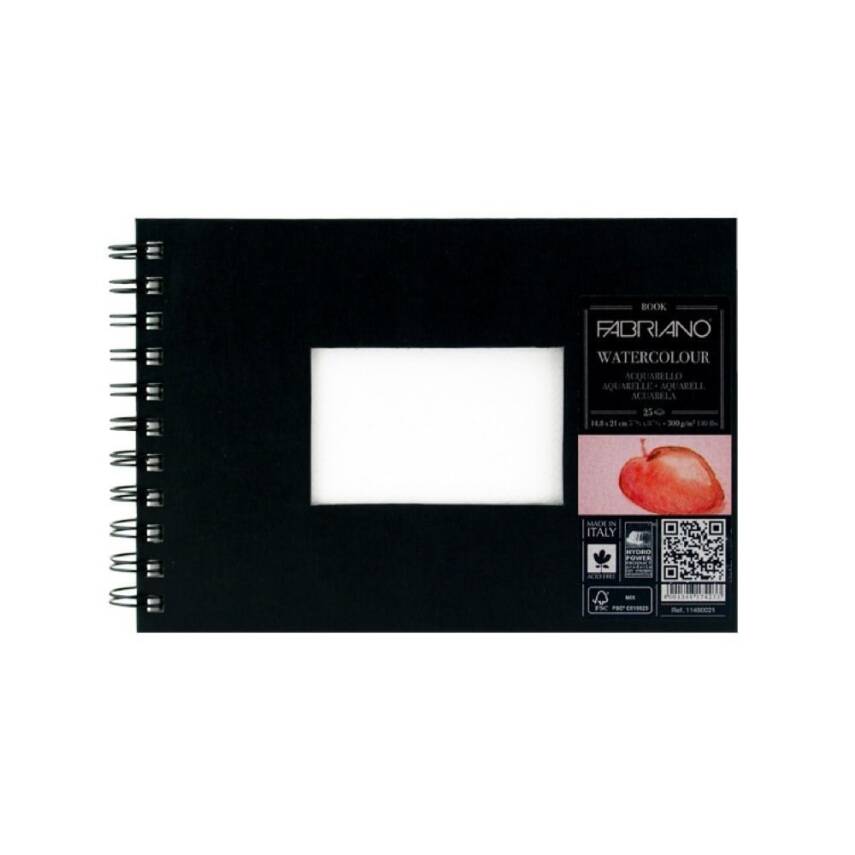 Fabriano Watercolor Book 14.8 x 21 cm 300g 25 Sheets - 1