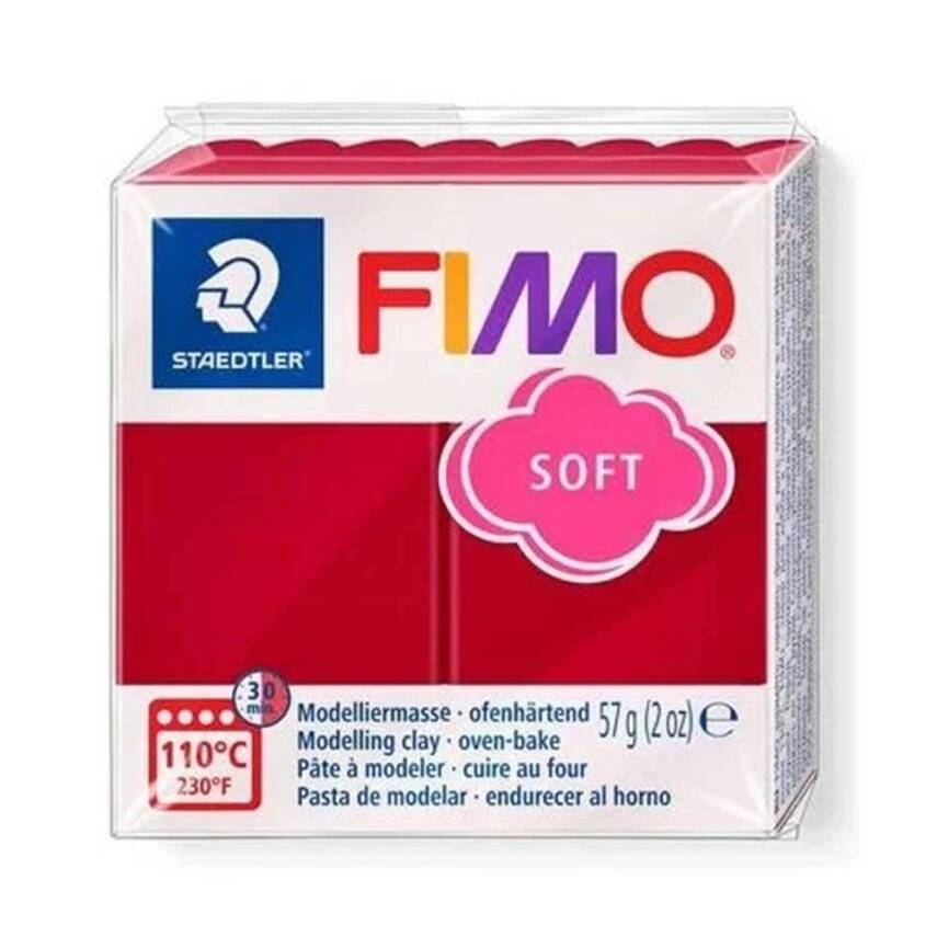 Fimo Soft Polymer Clay Cherry Red 57 gr - 1