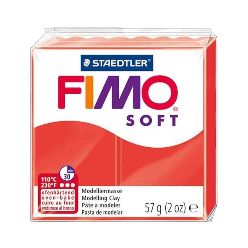Fimo Soft Polymer Clay Red 57 gr - 1