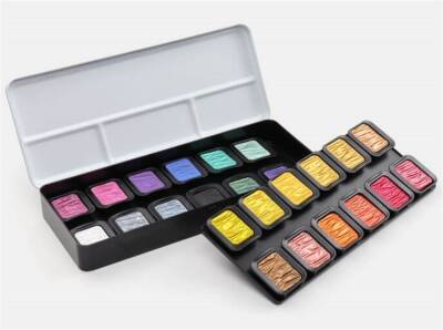 Finetec Metallic Watercolor Set 24 Colors F2400 - 1