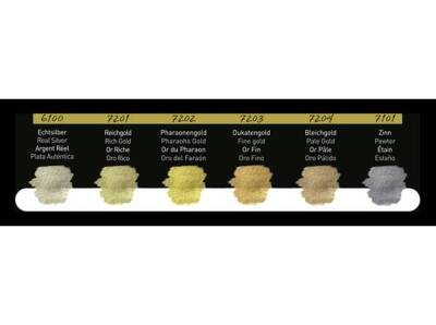 Finetec Premium Pearlescent Color Gilding Watercolor Set, 6 colors F7001 - 3