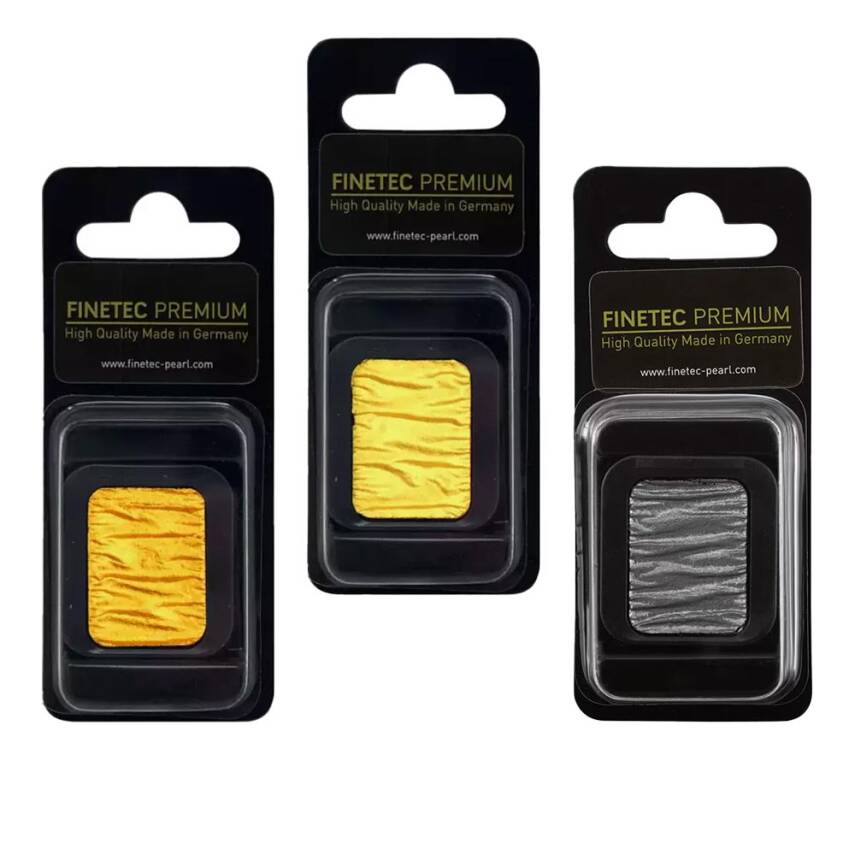 Finetec Premium Yaldız Sulu Boya  - 1