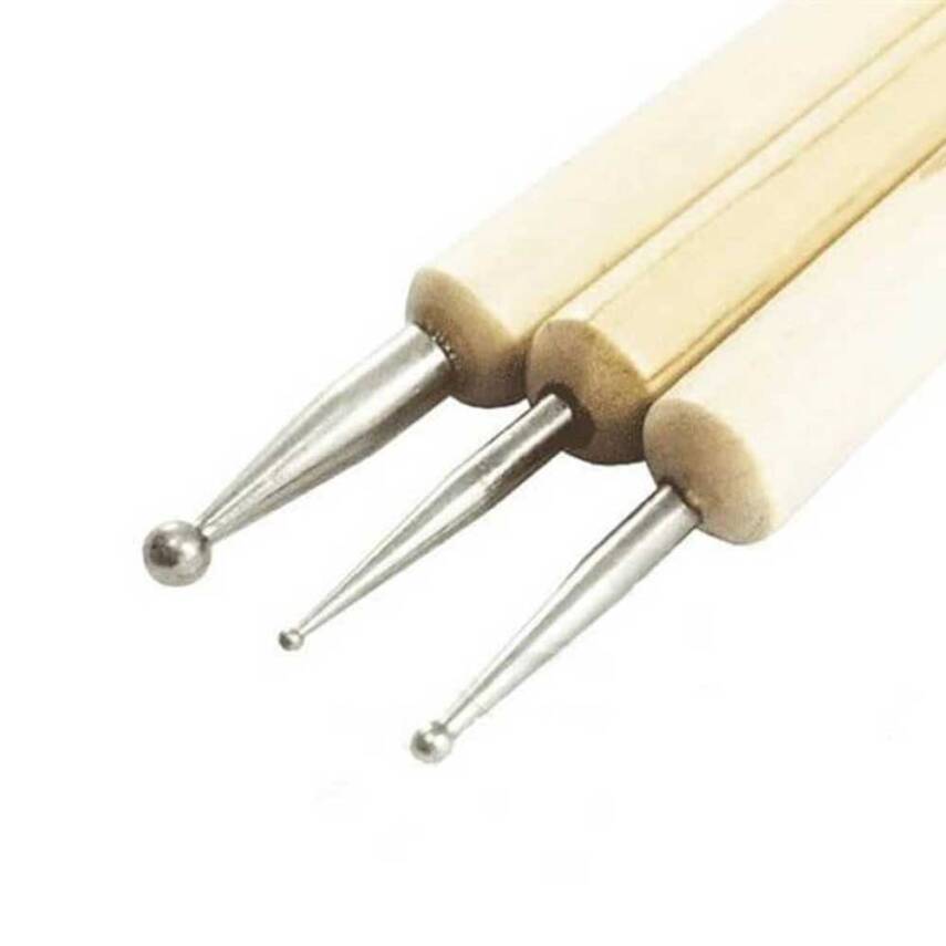 Foil Embossing Pen with Wooden Handle, 3 Pieces - 1