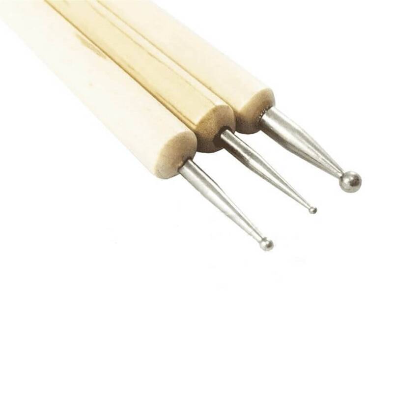 Foil Embossing Pen with Wooden Handle, 3 Pieces - 1