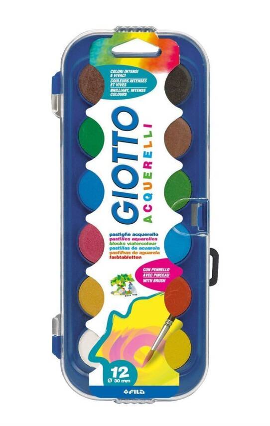 Giotto Suluboya Seti 12'li 30 mm - 1