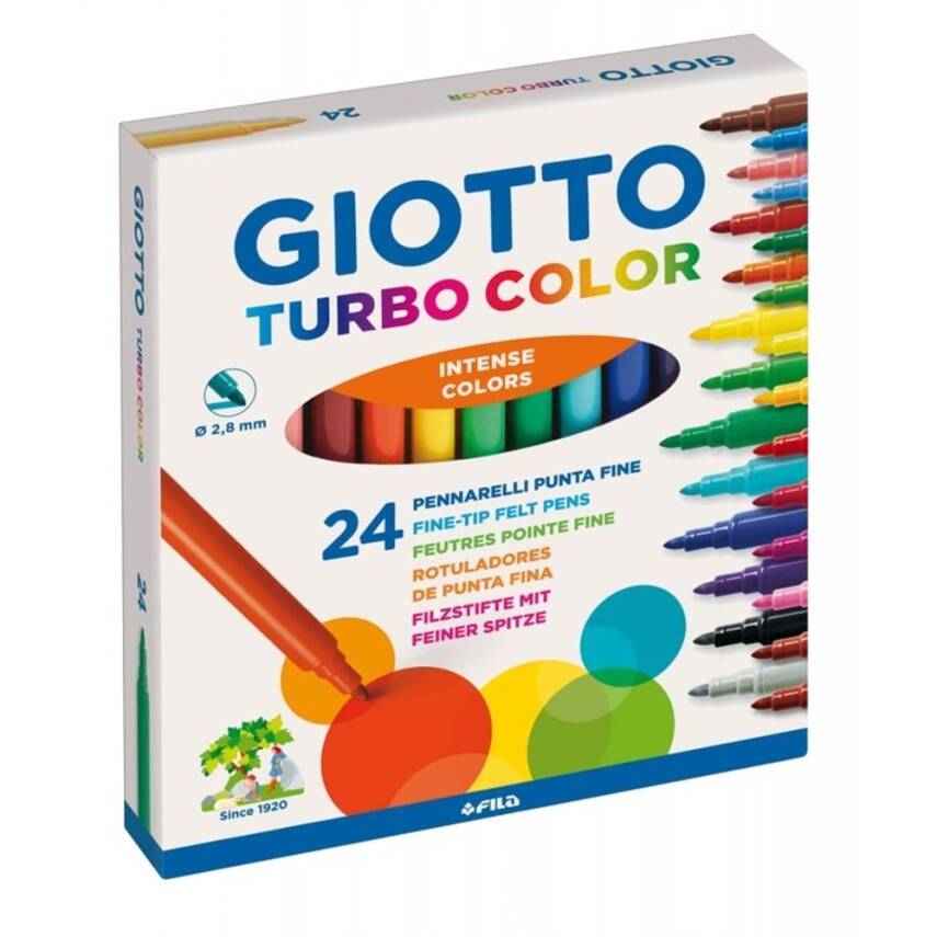 Giotto Turbo Color Keçeli Kalem 24lü - 1