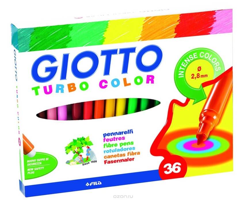 Giotto Turbo Color Keçeli Kalem 36lı - 1