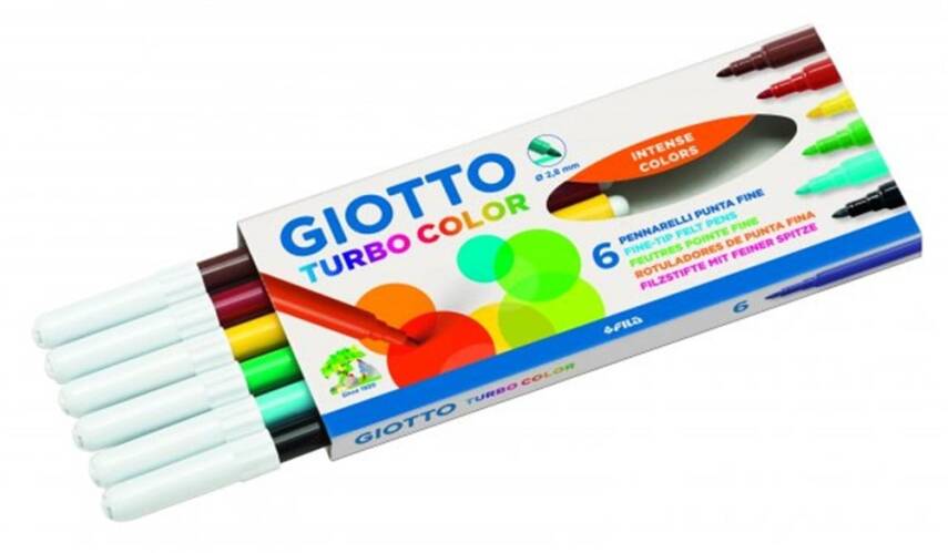 Giotto Turbo Color Keçeli Kalem 6lı - 1