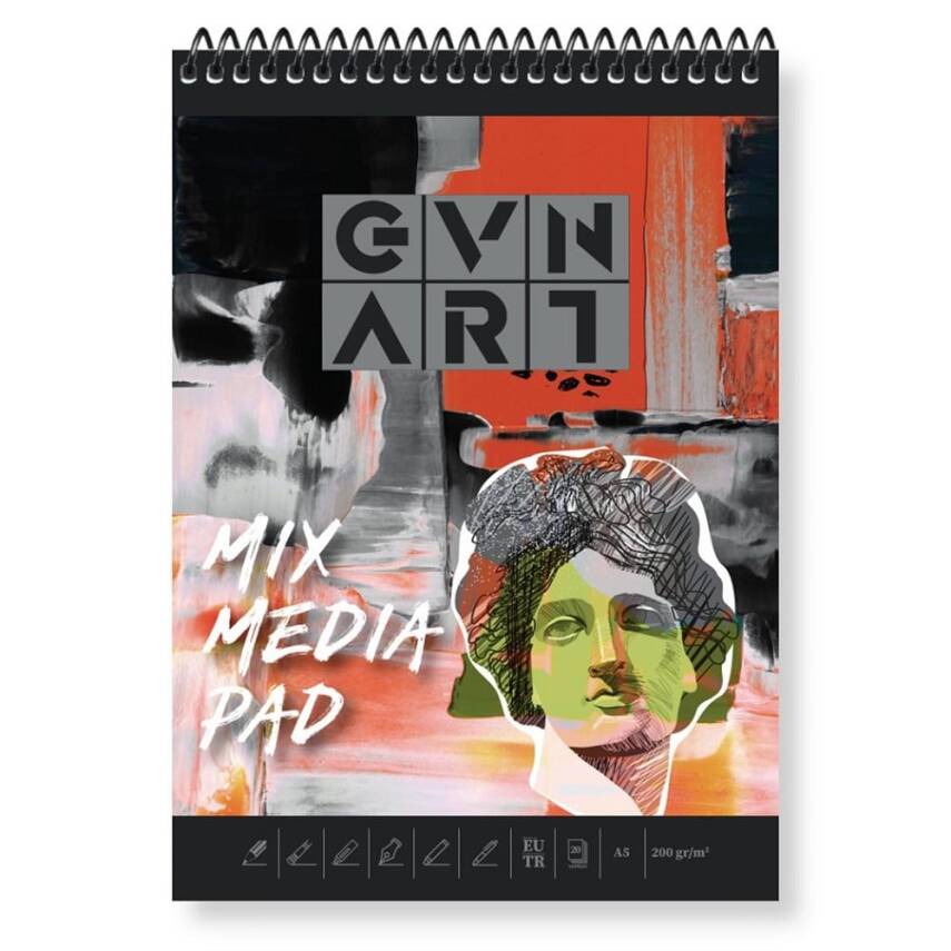 Güven Art Mix Madia Pad A5 200 gr 20 yp - 1