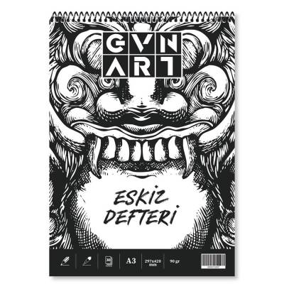 Güven Art Üstten Spiralli Ivory Eskiz Defteri 90gr A3 30 yp