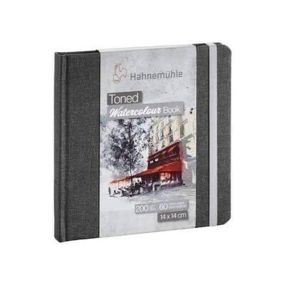 Hahnemühle Sulu Boya Defteri Gri 200 g 14x14 cm - 1