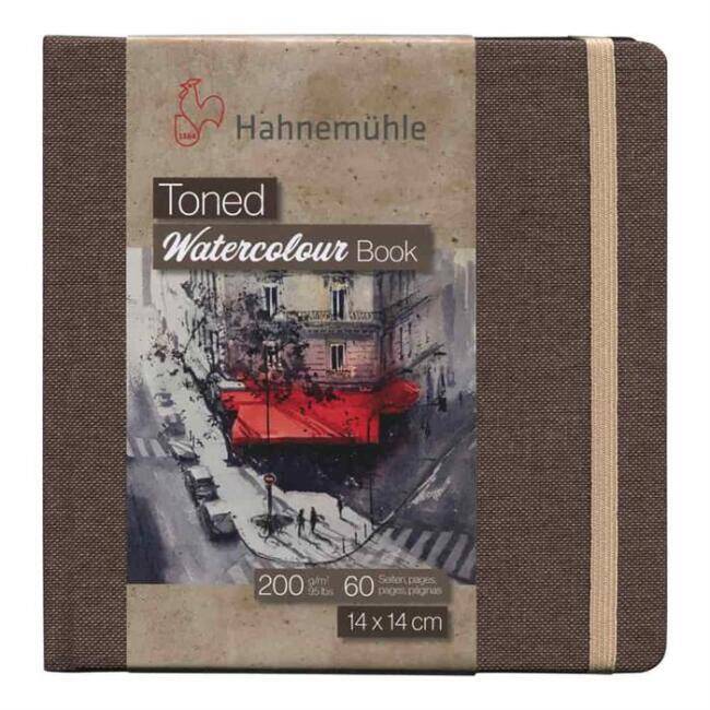 Hahnemühle Watercolor Notebook Beige Hot Press 200 g 14x14 cm - 1