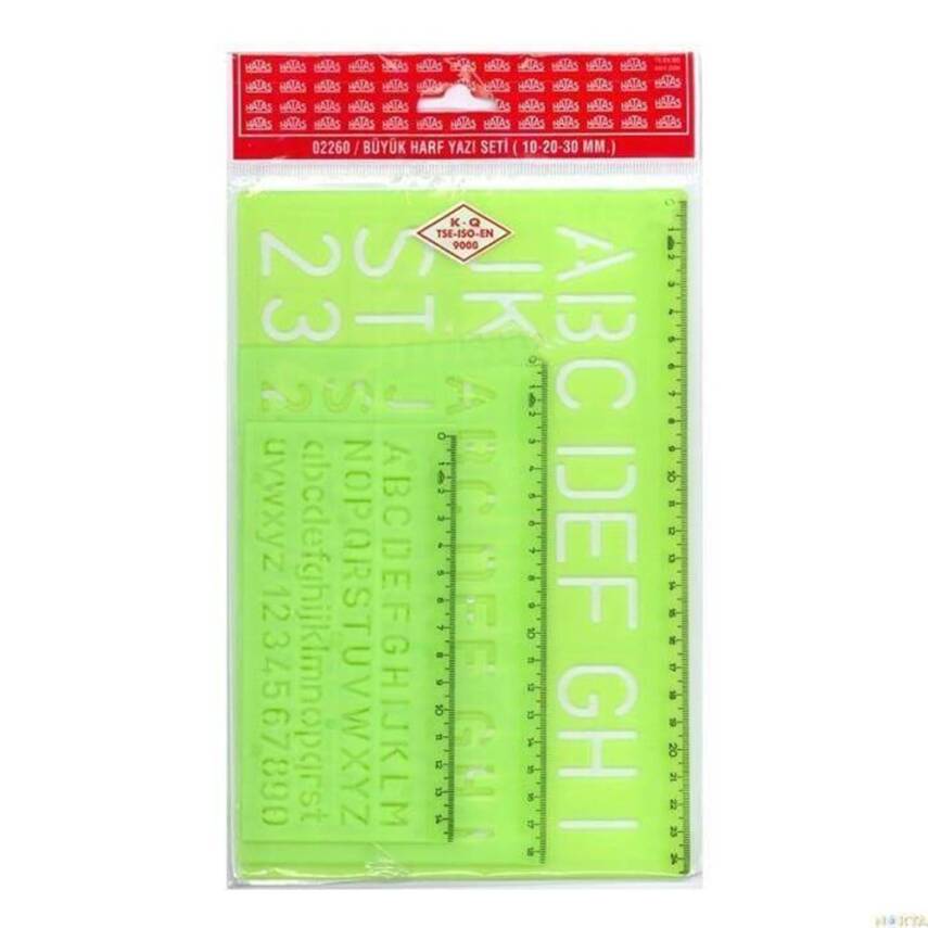 Hatas Font Set Large 10 - 20 - 30 mm. 02260 - 1