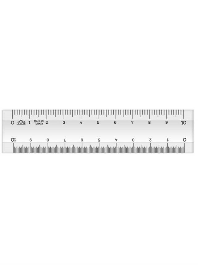 Hatas Pocket Decimeter Plastic 10 cm - 1