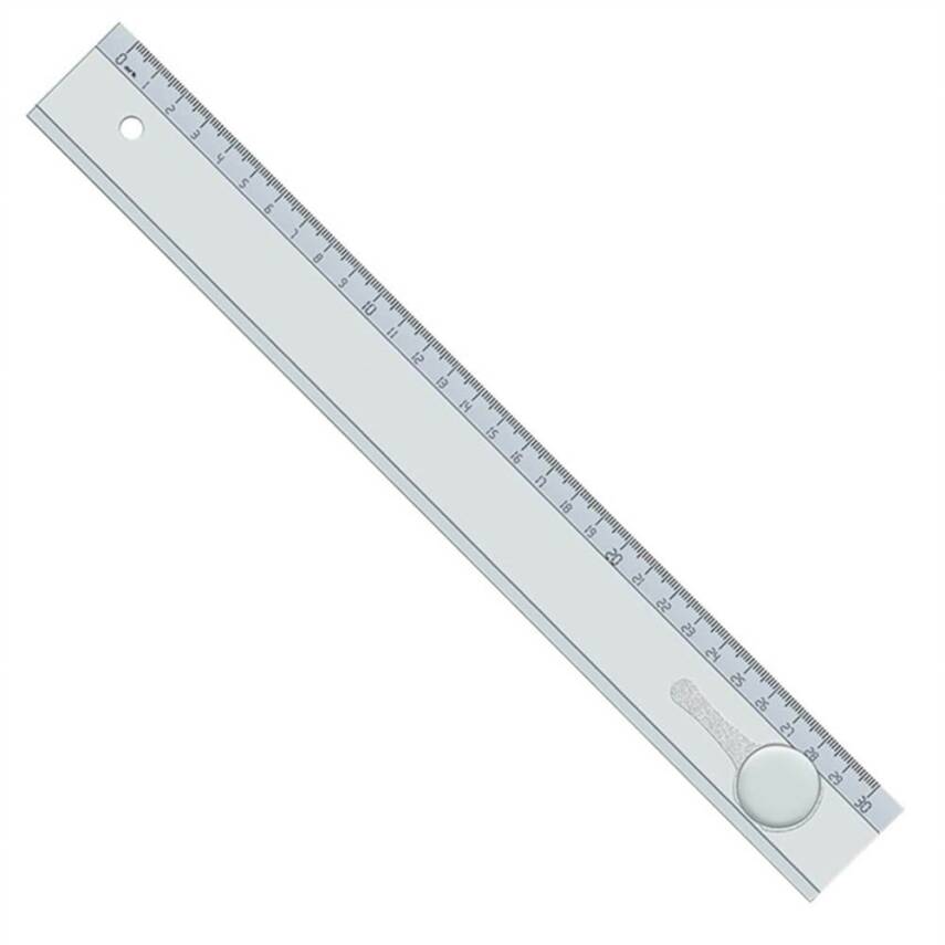 Hatas Student Plastic Ruler 30 Cm Transparent 00147 - 1
