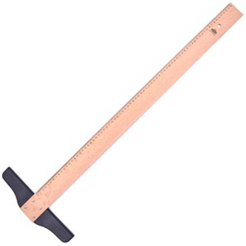 Hatas T Ruler Wooden Technician 75 Cm 01010 - 1