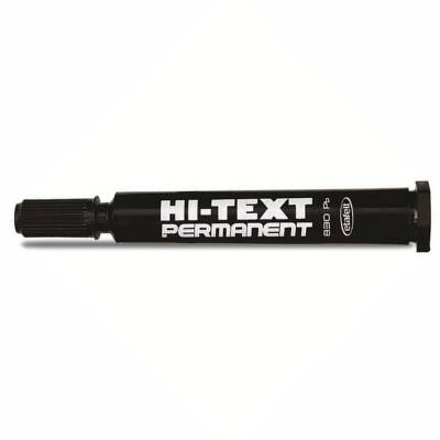 Hi-Text 830Pb Permanent Marker Round Tip Black - 2