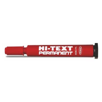 Hi-Text 830Pb Permanent Marker Round Tip Red - 1