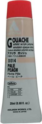 Holbein Acrylic Gouache Paint 20 ml D014 Pale Peach