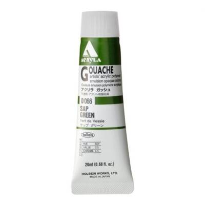 Holbein Acrylic Gouache Paint 20 ml D066 Sap Green