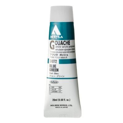 Holbein Acrylic Gouache Paint 20 ml D072 Blue Green