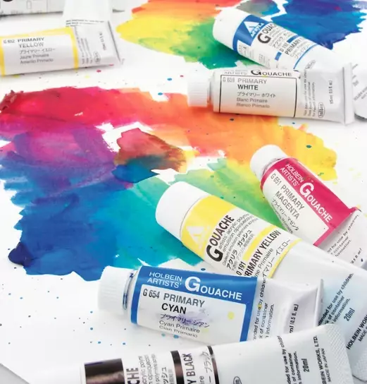 Holbein Acrylic Gouache Paint Set 12 ml x 15 Colors - 2