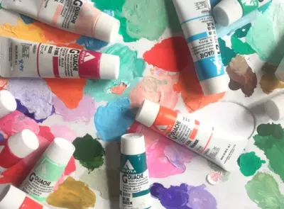 Holbein Acrylic Gouache Paint Set 12 ml x 15 Colors - 3