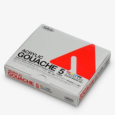 Holbein Acrylic Gouache Paint Set 20 ml x 5 Main Colors (1)