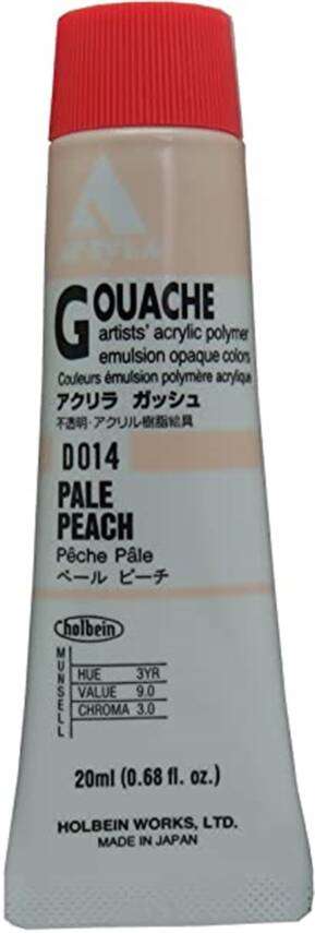 Holbein Akrilik Guaj Boya 20 ml D014 Pale Peach - 1