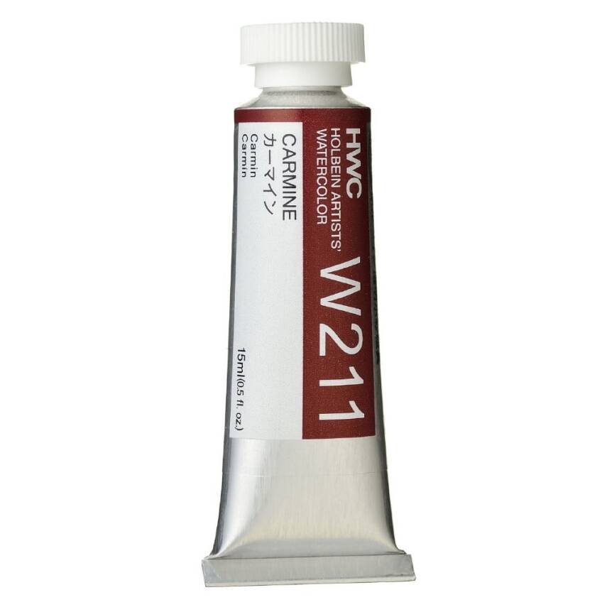 Holbein Watercolor Paint 15ml Carmine W211 - 1