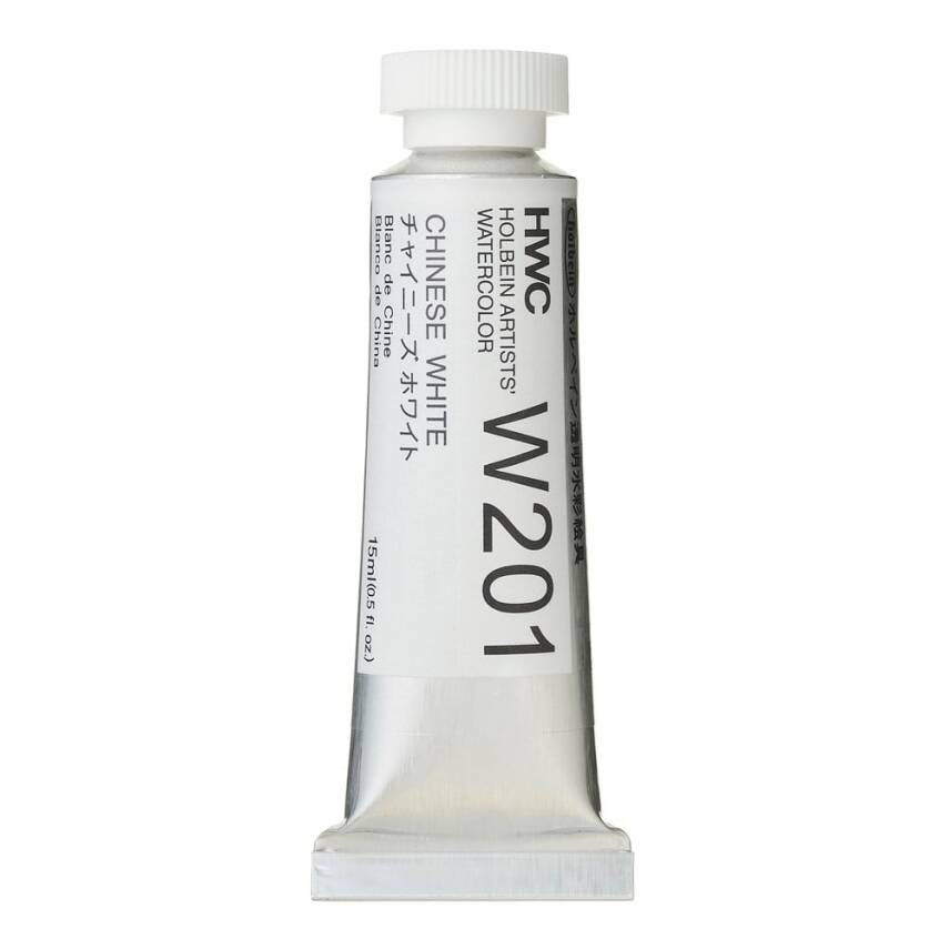 Holbein Watercolor Paint 15ml Chinese White W201 - 1