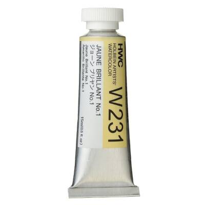 Holbein Watercolor Paint 15ml Jaune Brillant No.1 W231