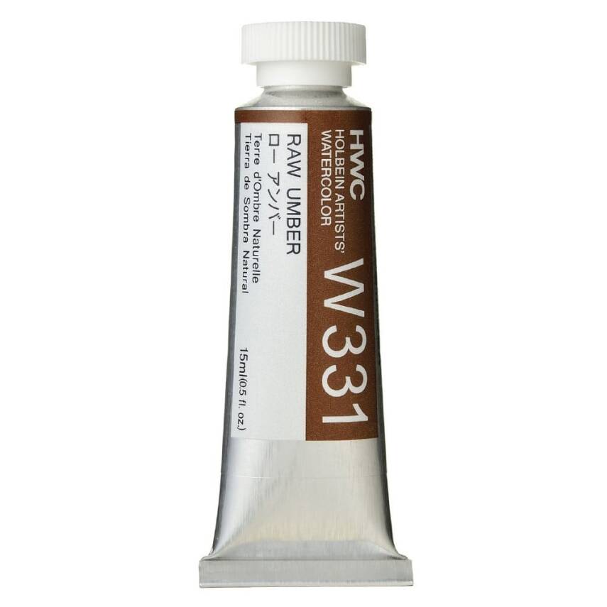 Holbein Watercolor Paint 15ml Raw Umber W331 - 1