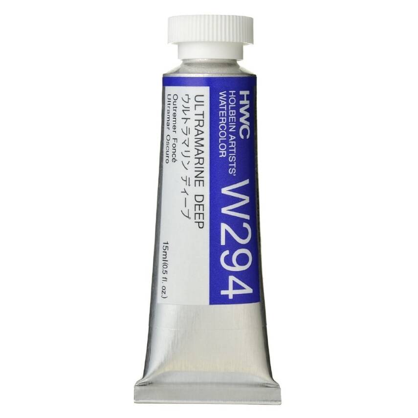 Holbein Watercolor Paint 15ml Ultramarine Deep W294 - 1