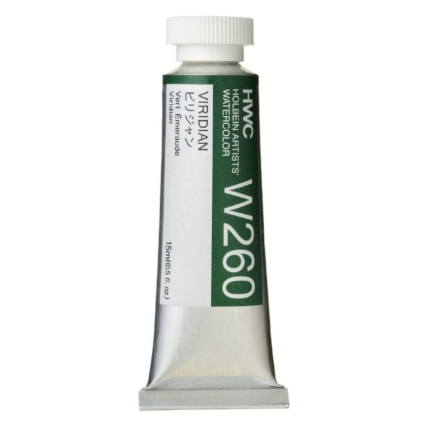 Holbein Watercolor Paint 15ml Viridian W260 - 1