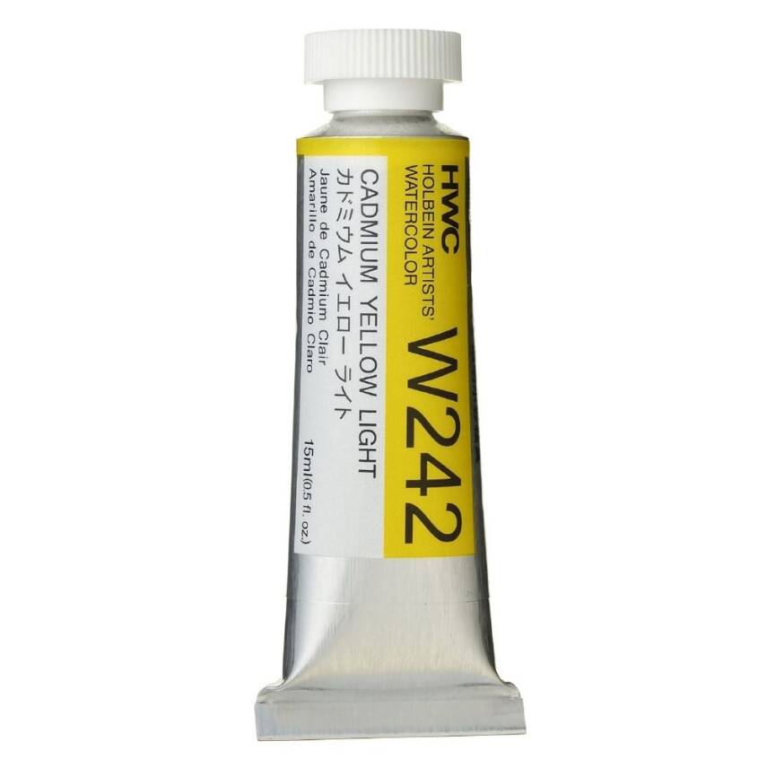 Holbein Watercolour Paint 15ml Cadmium Yellow Light W242 - 1