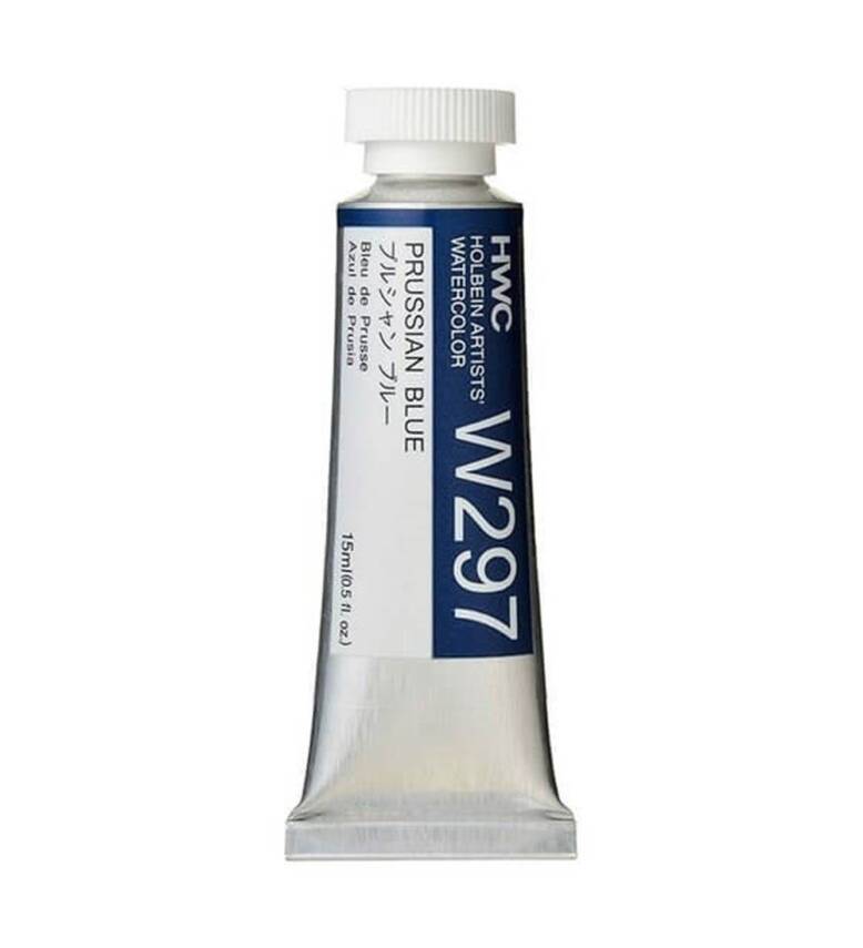 Holbein Watercolour Paint 15ml Prussian Blue W297 - 1
