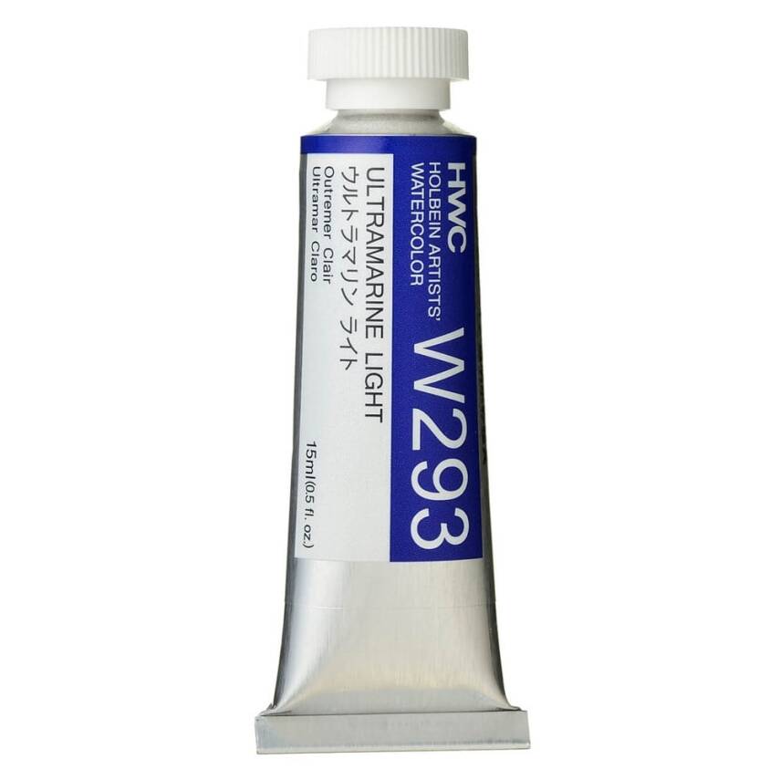 Holbein Watercolour Paint 15ml Ultramarine Light W293 - 1