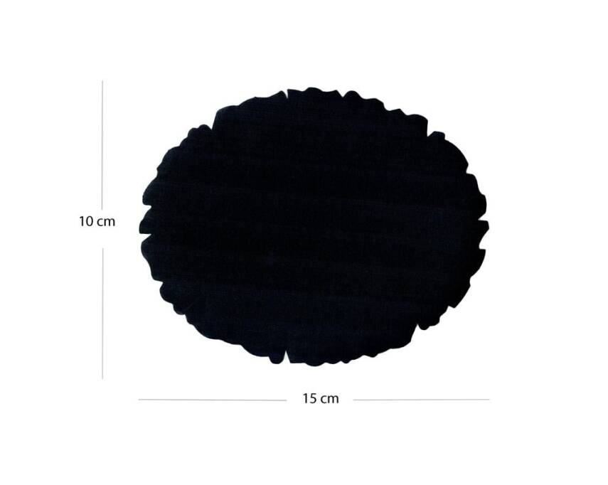Illumination and Miniature Paper Black, Starch, Oval 10-15 cm - 1
