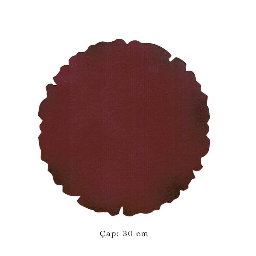 Illumination and Miniature Paper Claret Red, Starch, Round 30 cm - 1