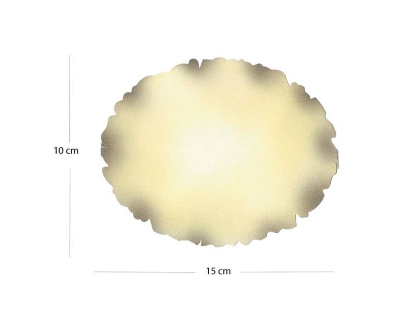 Illumination and Miniature Paper Cream Color, Starch Pudding Oval 10-15 cm - 1