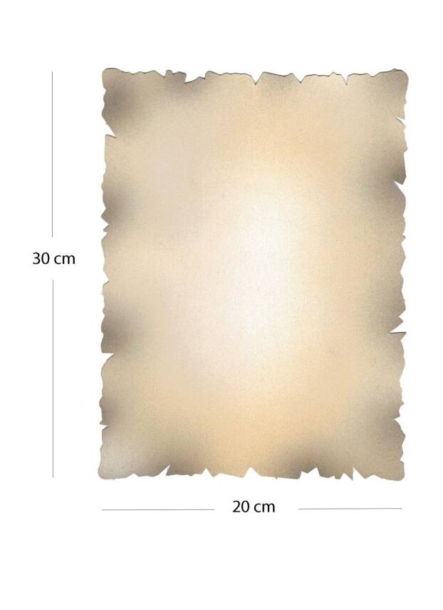 Illumination and Miniature Paper Cream Color, Starch, Rectangular, 30-20 cm - 1