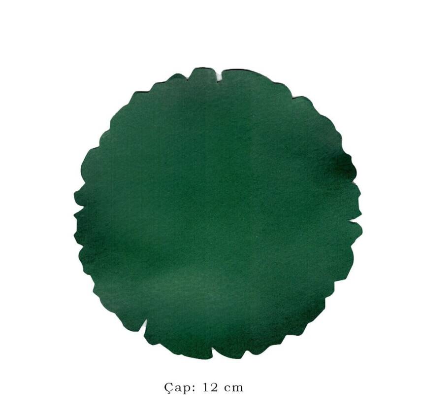 Illumination and Miniature Paper Green, Starch-Papered Round 12 cm - 1