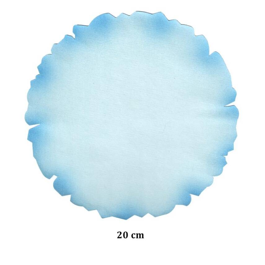 Illumination and Miniature Paper Light Blue Starch Ahared Ahar Round 20 cm - 1