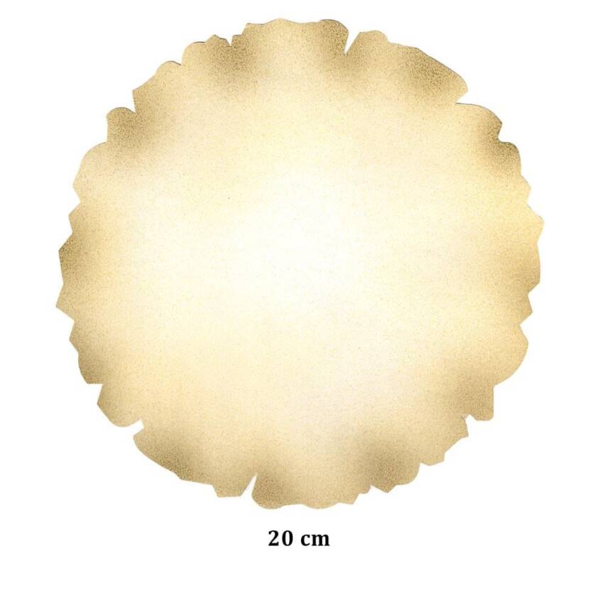Illumination and Miniature Paper Light Cream Starch Ahar Round 20 cm - 1