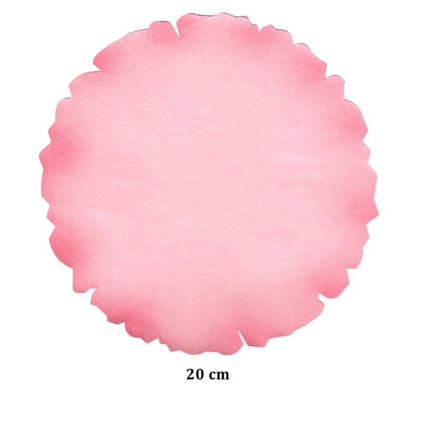 Illumination and Miniature Paper Pink Starch Ahar Round 20 cm - 1
