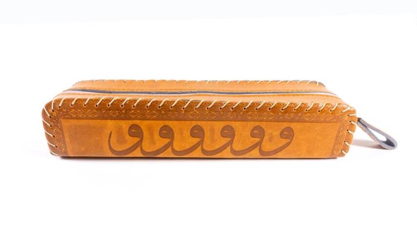 Imitation Leather Pen Holder with Vav - 3